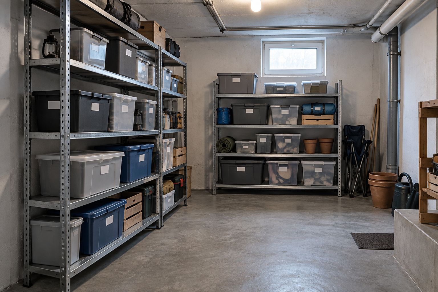 Basement storage
